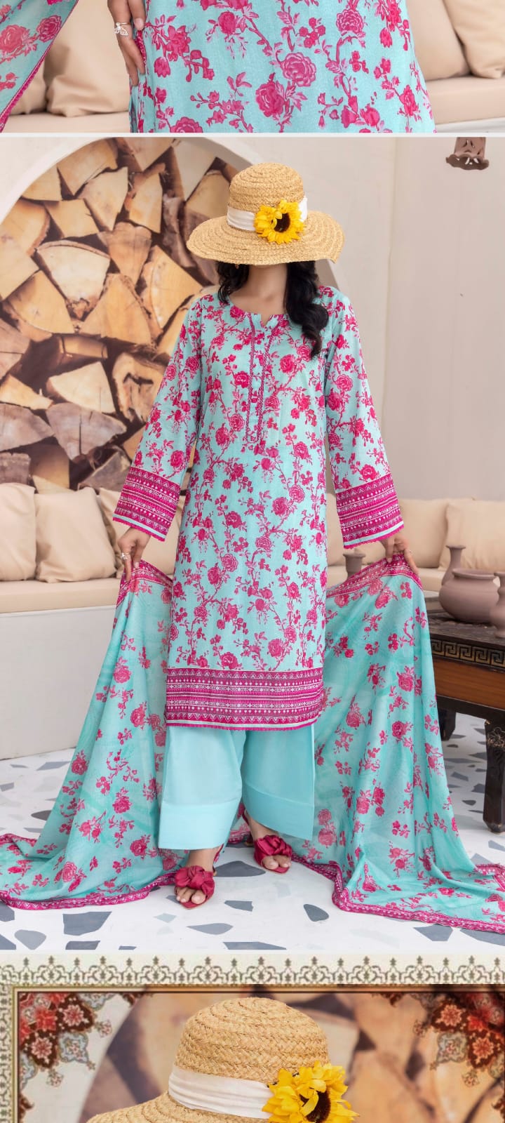 Elegant Printed 3 Piece Suit ✨