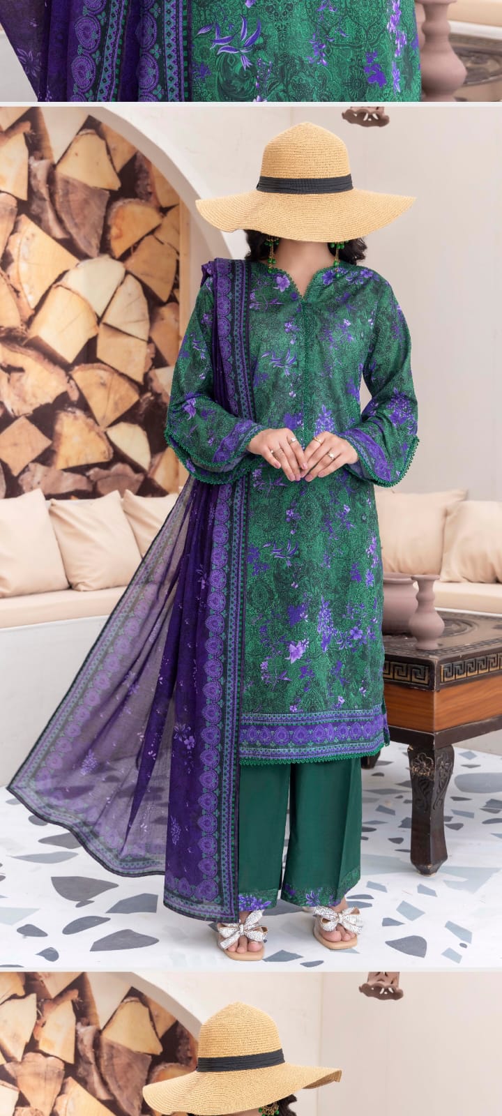 Elegant Printed 3 Piece Suit ✨