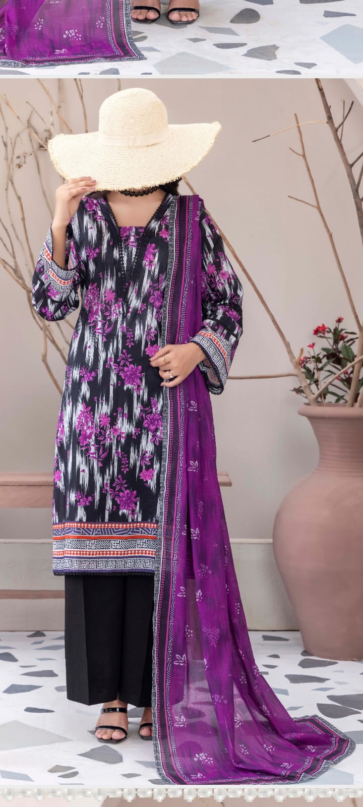 Elegant Printed 3 Piece Suit ✨